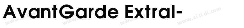 AvantGarde Extral字体转换